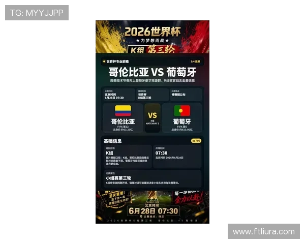 2026世界杯K组末轮结果:哥伦比亚0-0战平葡萄牙